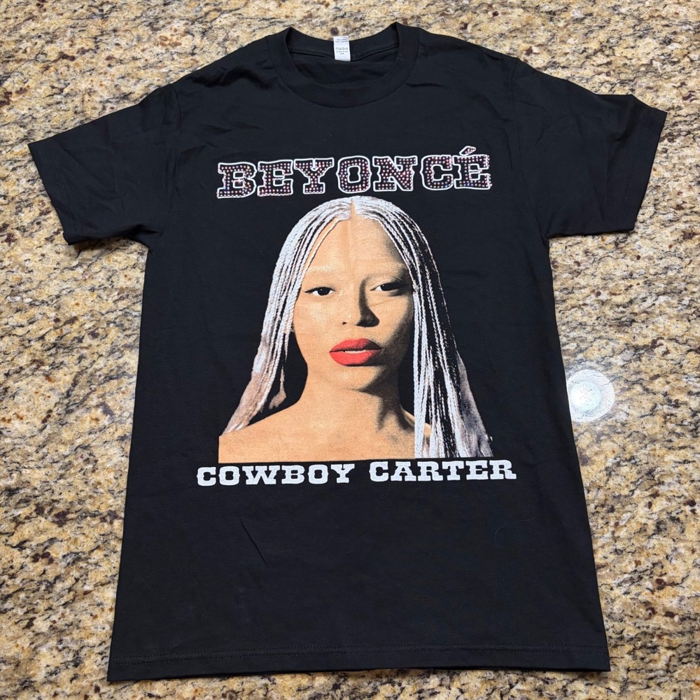 Beyonce Cowboy Carter Rodeo Chitlin Circuit Tour Graphic T-Shirt Black Small ws